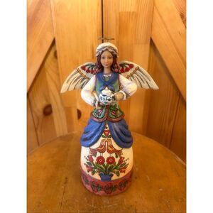 Jim Shore Angle 4026290 gather at the hearth of history tea pot (5718)